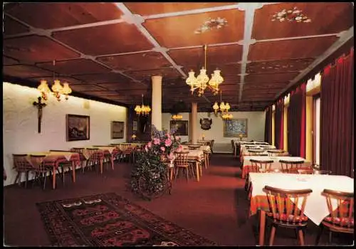 Ansichtskarte Fuchsmühl Schloß Fuchsmühl Restaurant - Gastraum 1975