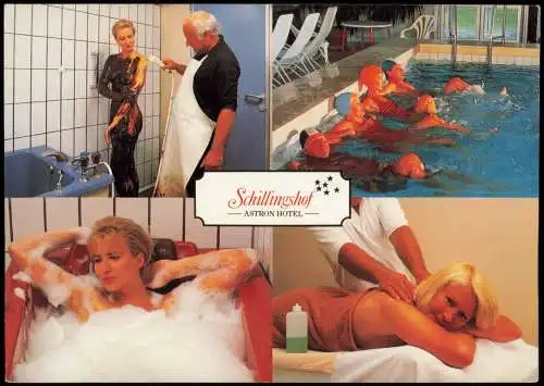 Bad Kohlgrub ASTRON HOTEL SCHILLINGSHOF 4 Bild Frau wird abgeduscht 1978