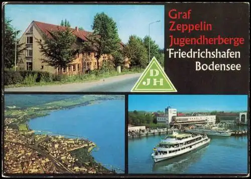 Friedrichshafen 3 Bild Jugendherberge Graf Zeppelin Luftbild 1973