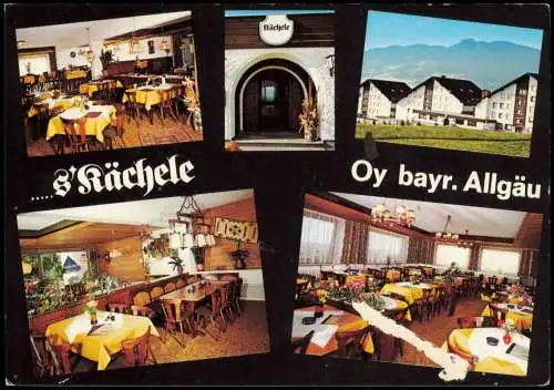 Bad Oy-Oy-Mittelberg Café Restaurant Kächele Mehrbild Bayern 1973