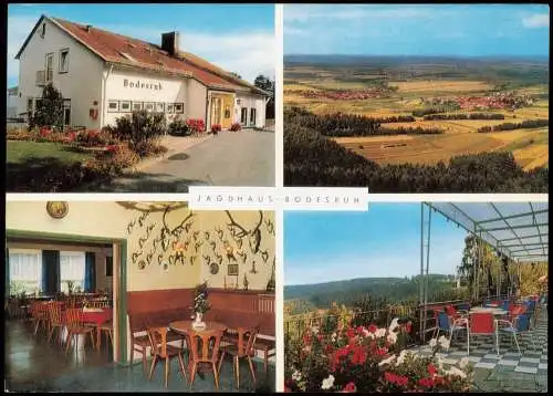 Ansichtskarte Kleinensee-Heringen (Werra) 4 Bild Jagdhaus Bodesruh 1972