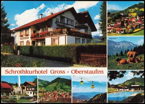 Ansichtskarte Oberstaufen Mehrbild Kurhotel Gross 1988