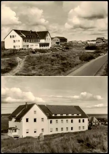 Ansichtskarte Insel Amrum Seehospiz 4 - Nordsee Fotokarte 1970