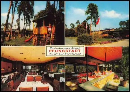 Ansichtskarte Pfungstadt 4 Bild Autobahnhotel 1982