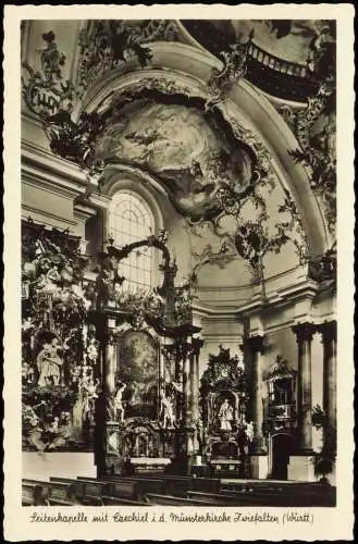 Ansichtskarte Zwiefalten Seitenkapelle mit Ezechiel i. d. Münsterkirche 1936