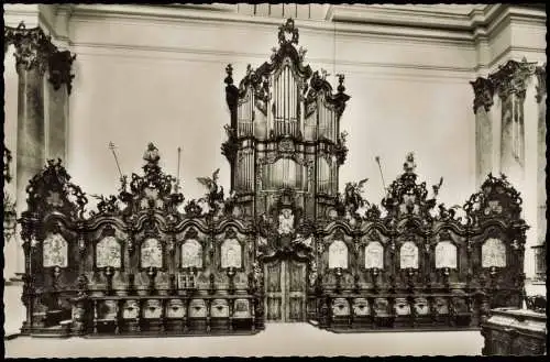 Ansichtskarte Zwiefalten Münsterkirche - Chorgestühl 1962