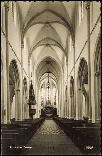 Ansichtskarte Zwiesel Pfarrkirche - Altar 1963