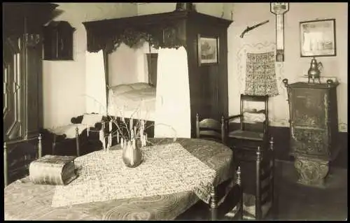 Ansichtskarte Bad Zwischenahn Ammerländisches Bauernhaus Schlafstube 1962