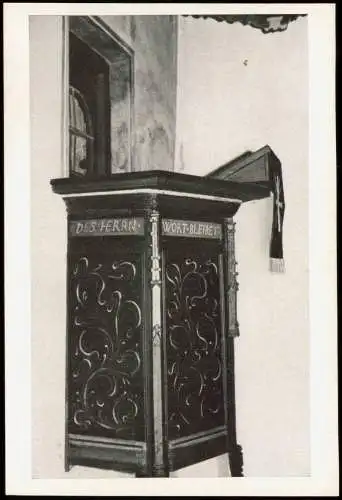 Ansichtskarte Sankt Joost-Wangerland Kanzel in der Kirche 1952