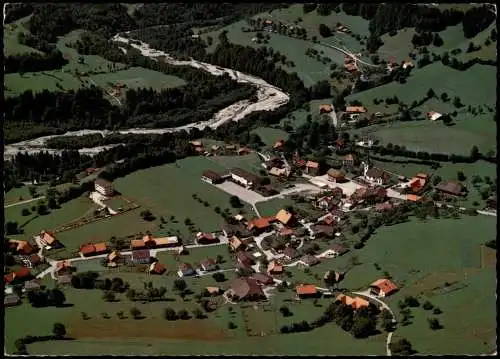 Ansichtskarte Plasselb Luftbild Fliegeraufnahme 1971