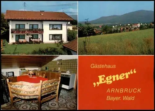 Ansichtskarte Arnbruck Gästehaus Egner - 3 Bild 1971