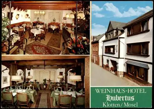 Ansichtskarte Klotten Weinhaus Hotel Hubertus 3 Bild 1973