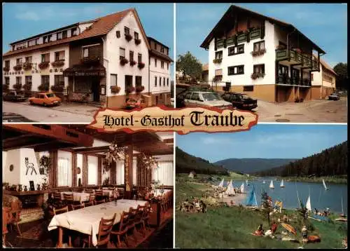 Ansichtskarte Göttelfingen-Seewald Hotel-Gasthof Traube Mehrbild 1986