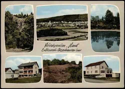 Ansichtskarte Otzenhausen-Nonnweiler Privatpension Hand Mehrbild 1967