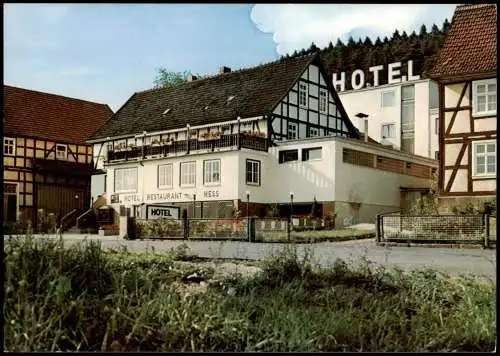 Ansichtskarte Neuenstein (Hohenlohe) Hotel HESS OT Aua 1982