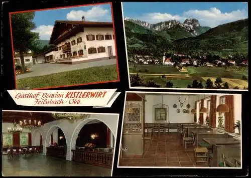 Ansichtskarte Bad Feilnbach Gasthof Pension KISTLERWIRT 4 Bild 1976