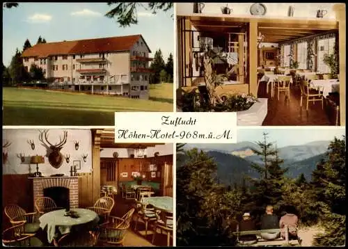 Ansichtskarte Oppenau Schmelzles Höhenhotel - Zuflucht Mehrbild 1979