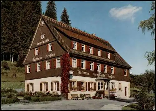 Ansichtskarte Seewald Gasthaus Kropmühle Schwarzwald 1976