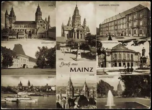 Ansichtskarte Mainz Stadtteilansichten 1959