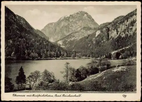 Ansichtskarte Bad Reichenhall Thumsee mit Ristfeichthorn 1955