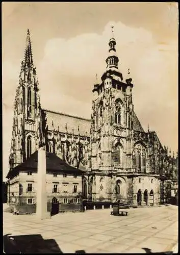 Postcard Prag Praha chrám sv. Víta 1963