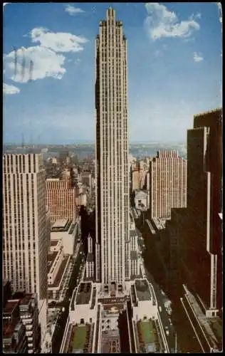 Postcard New York City Rockefeller Center 1962