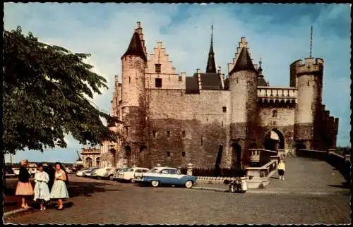 Postkaart Antwerpen Anvers Le Steen 1968
