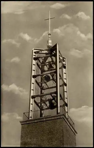 Friedland Niedersachsen GDL Friedland - Lager Glockenturm Heimkehrerkirche 1960