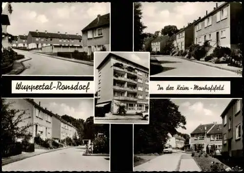 Ansichtskarte Ronsdorf-Wuppertal Mehrbild In der Krim Mohnhofsfeld 1982