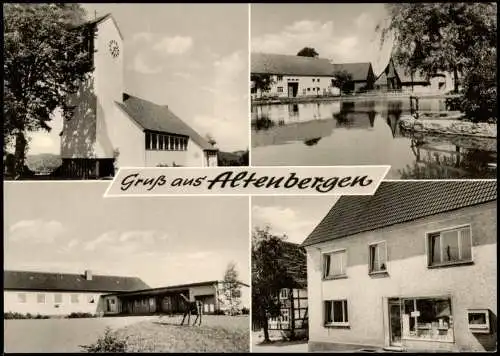 Altenbergen-Marienmünster 4 Bild Stadtansichten Kirche Geschäft 1973