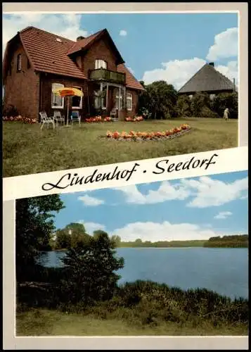 Ansichtskarte Seedorf (Mölln) 2 Bild Gast- und Pensionshaus Lindenhof 1979