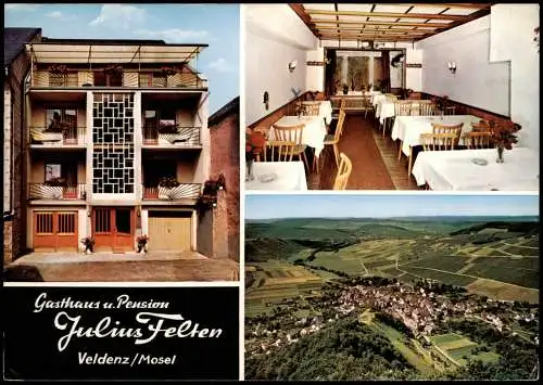 Ansichtskarte Veldenz Gasthaus u. Pension Julius Felten 3 Bild 1983