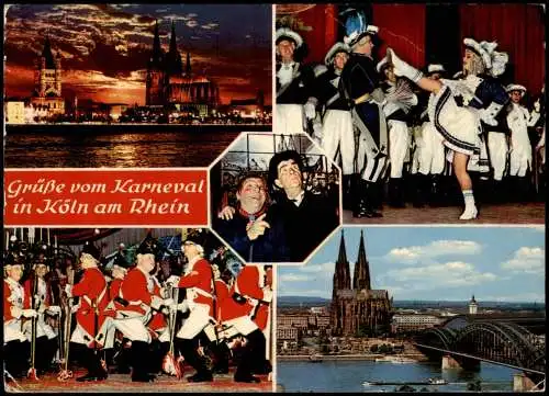 Ansichtskarte Köln 5 Bild Karneval Fasching 1975