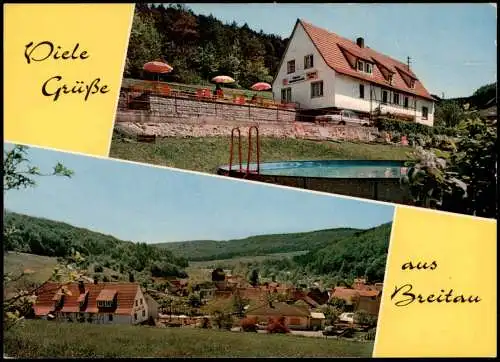 Ansichtskarte Breitau-Sontra Haus Waldesruh und Stadt 2 Bild 1979