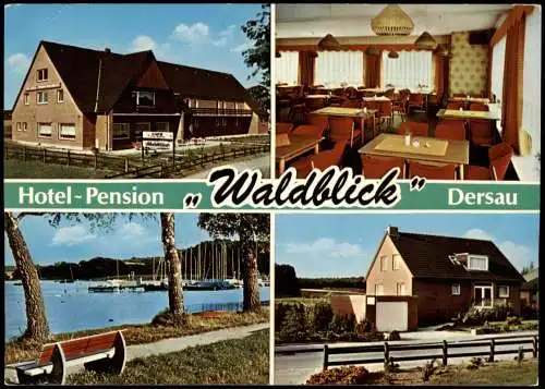 Ansichtskarte Dersau (Kr. Plön) Hotel-Pension Waldblick - Mehrbild 1977