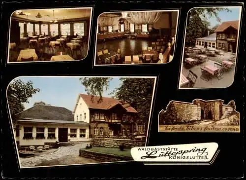 Königslutter am Elm Waldgaststätte Lutterspring Mehrbild mit Saal 1977