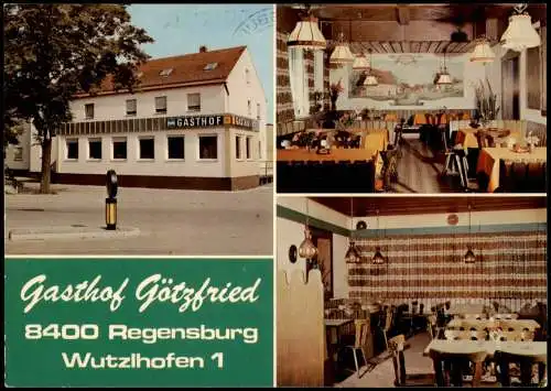Ansichtskarte Regensburg Gasthof GÖTZFRIED Wutzlhofen 1 1990