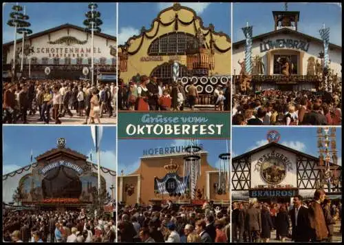 München Oktoberfest Bierzelte SCHOTTENHAMEL AUGUSTINER BRÄU 1988
