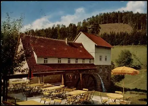 Strümpfelbrunn-Waldbrunn (Odenwald) Schankbetrieb Zur Mühle 1974