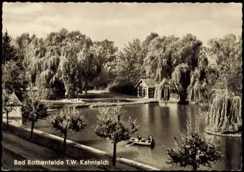 Ansichtskarte Bad Rothenfelde T.W. Kahnteich - Fotokarte 1966