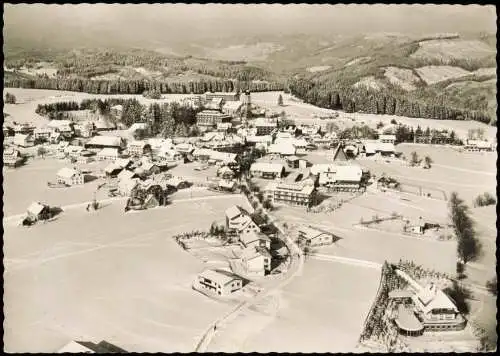 Ansichtskarte Höchenschwand Luftbild im Winter 1968