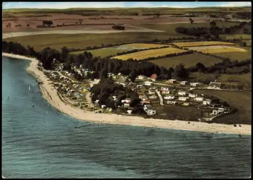 Ansichtskarte Langholz-Waabs Luftbild Eckernförder Bucht 1970