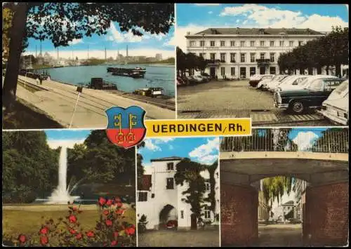 Uerdingen-Krefeld Crefeld 5 Bild Stadtteilansichten Hafen pARK fABRIKEN 1974