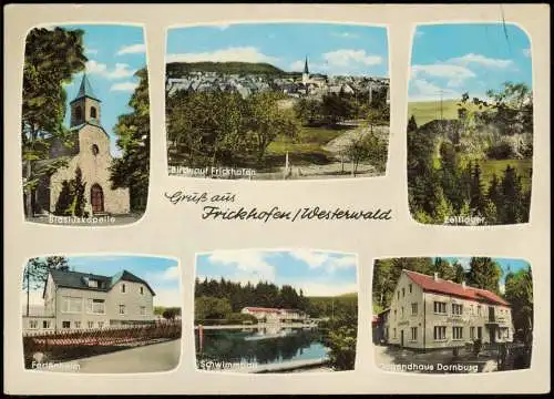 Frickhofen Dornburg Ferienheim   Zeltlager Schwimmbad - Westerwald 1963