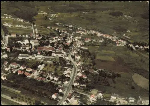 Ansichtskarte Weiskirchen Luftbild 1965  LK Merzig-Wadern