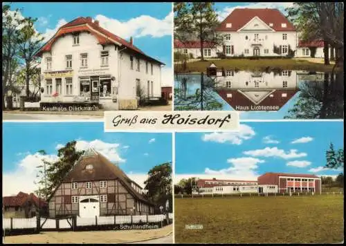 Ansichtskarte Hoisdorf 4 Bild Kaufhaus Dieckmann Haus Lichtensee Schule 1971