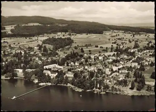 Ansichtskarte Gaienhofen Luftbild der Halbinsel Höri Bodensee 1962