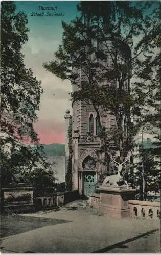Ansichtskarte Tharandt Schloss Suminsky 1910