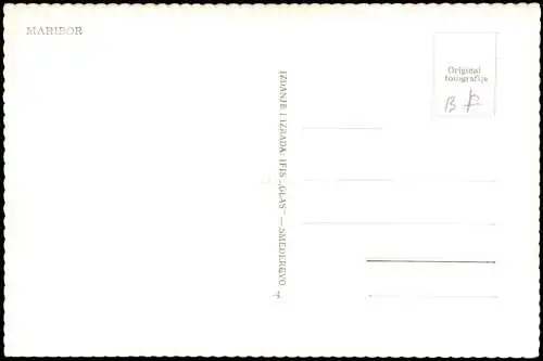 Postcard Marburg an der Drau Maribor Straßenszene an der Kirche 1966