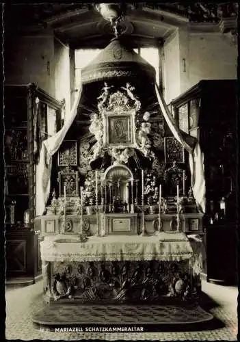 Ansichtskarte Mariazell Schatzkammeraltar - Fotokarte 1964